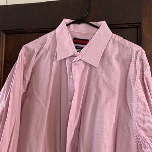 Pink and white stripe shirt